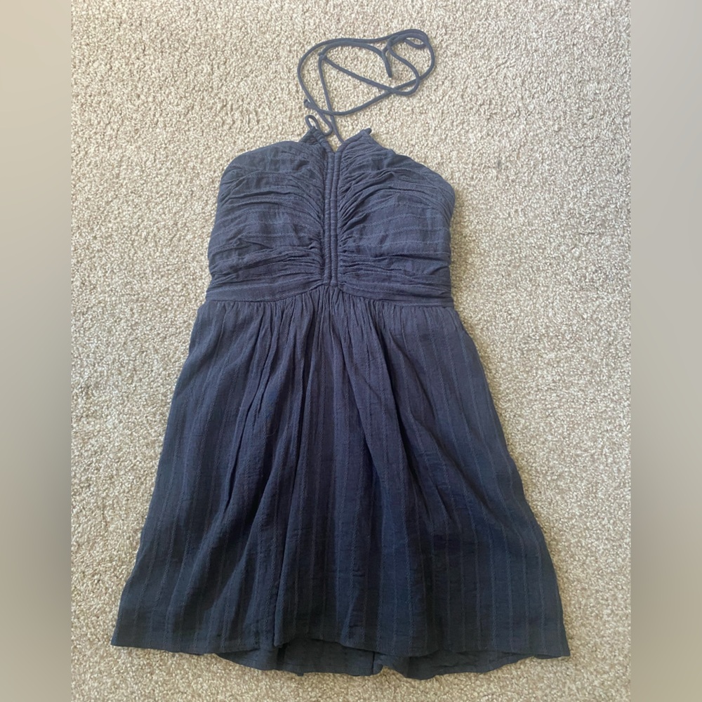 DONATING 10/4 - American Eagle Outfitters slate grey halter dress